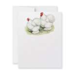 Cochin:  White Bantams Personalized Invite