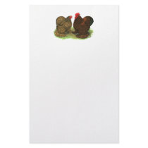 Cochins:  Golden-laced Stationery Paper