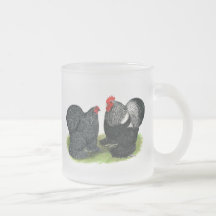 Cochins:  Silver-penciled Coffee Mugs
