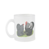 Cochins:  Silver-penciled Coffee Mugs