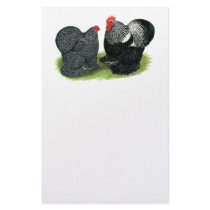 Cochins:  Silver-penciled Stationery Design