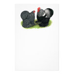 Cochins:  Silver-penciled Stationery Design