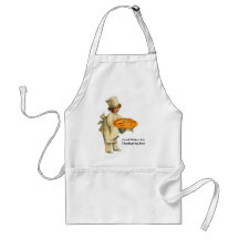 Cocinero del vintage con el delantal de la empanad