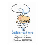 Cocinero personal/tarjeta promocional de abastecim tarjeta de visita