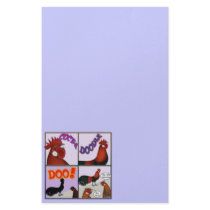 Cock-A-Doodle-Doo! Customized Stationery