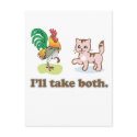 Cock and Pussy - Ill take both postcards by lesbian Cock and Pussy - Ill take both postcards