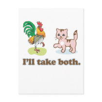 Cock and Pussy - Ill take both postcards by lesbian Cock and Pussy - Ill take both postcards