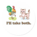 Cock and Pussy - Ill take both stickers by lesbian Cock and Pussy - Ill take both stickers