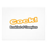 Cock...Breakfast of Champions Custom Invites