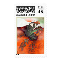 Cock flies hill postage