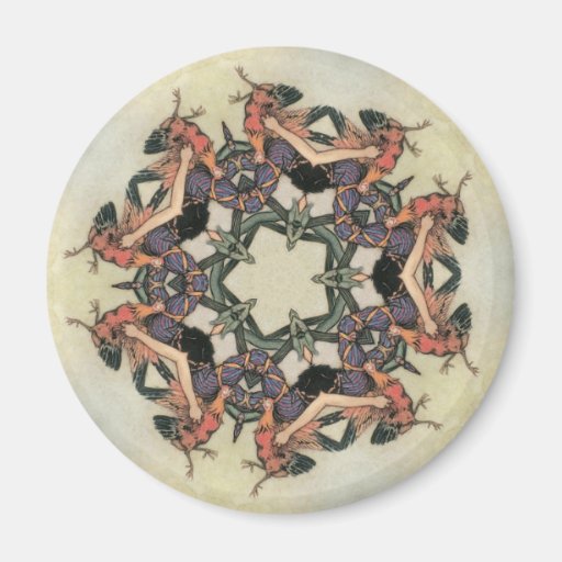 Cock Mandala Refrigerator Magnet