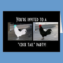 "COCK TAIL" PARTY invitations cards
