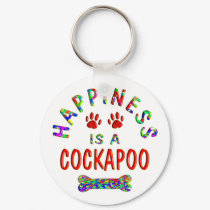 Cockapoo Happiness keychains