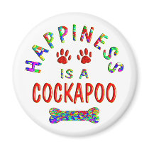 Cockapoo Happiness Refrigerator Magnets
