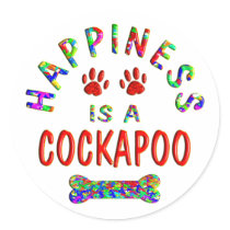 Cockapoo Happiness Sticker