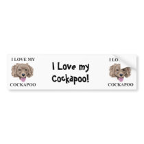 Cockapoo Love bumper stickers by Joee3030 Cockapoo Love bumper stickers