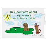 CockapooBrn Greeting Card