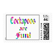 Cockapoos are Fun! Stamp