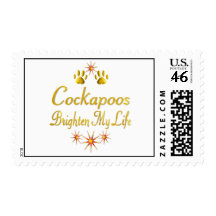 Cockapoos Brighten My Life Stamp