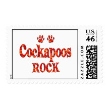 Cockapoos Rock Postage Stamps