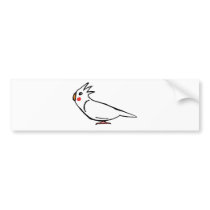 Cockatiel bumper stickers by nature_art Cockatiel bumper stickers