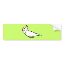Cockatiel bumper stickers by nature_art Cockatiel bumper stickers