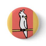 Cockatiel Illustration Pins
