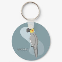 Cockatiel Keychain by MenagerieMayhem Cockatiel Keychain