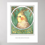 Cockatiel Nouveau Poster