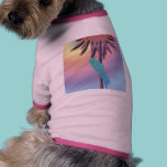 Cockatiel on Tropical Palm Digital Art pet clothing