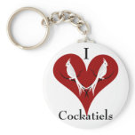 Cockatiels Keychains