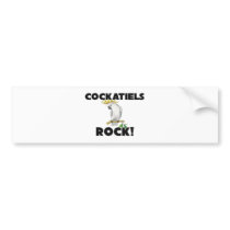 Cockatiels Rock bumper stickers by AnimalShirts Cockatiels Rock bumper stickers