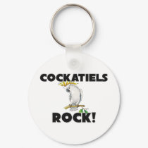 Cockatiels Rock keychains by AnimalShirts Cockatiels Rock keychains