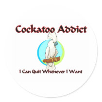 Cockatoo Addict Sticker