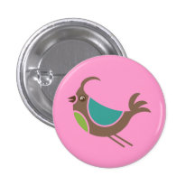 Cockatoo Cacatuidae Parrots Bird Cute Cartoon Buttons