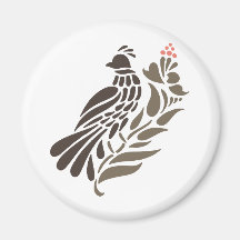 Cockatoo Cacatuidae Parrots Quail Bird Birds Art Refrigerator Magnets