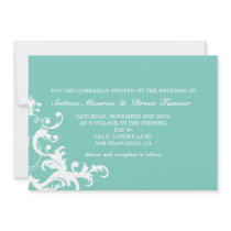 COCKATOO FLOURISH wedding Invitation