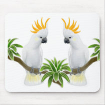 Cockatoo Love Mousepad by twopurringcats Cockatoo Love Mousepad