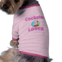 Cockatoo Lover pet clothing by AnimalShirts Cockatoo Lover pet clothing