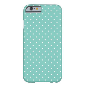 Cockatoo, Mint Green And White Small Polka Dots Barely There iPhone 6 Case