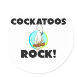 Cockatoos Rock Stickers