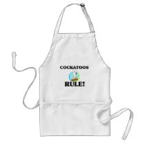 COCKATOOS Rule! aprons by AnimalShirts COCKATOOS Rule! aprons
