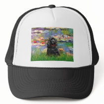 Cocker (black) - Lilies 2 Hat