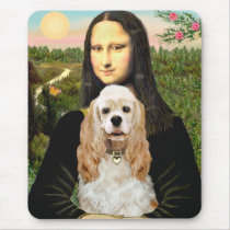 Cocker (Buff) - Mona LIsa mousepads by masterpiecedogs Cocker (Buff) - Mona LIsa mousepads
