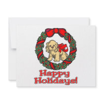 cocker christmas invitations by Alessandra55 cocker christmas invitations