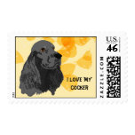 Cocker ~ I Love My Black Cocker postage