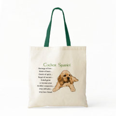 Cocker Spaniel Art Gifts bag