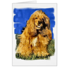 Cocker Spaniel Art Gifts card
