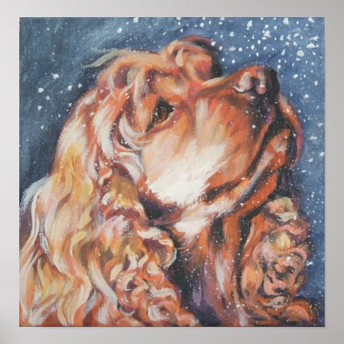 Cocker spaniel art print print