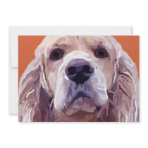 Cocker Spaniel Attitude Greeting Card Custom Announcement